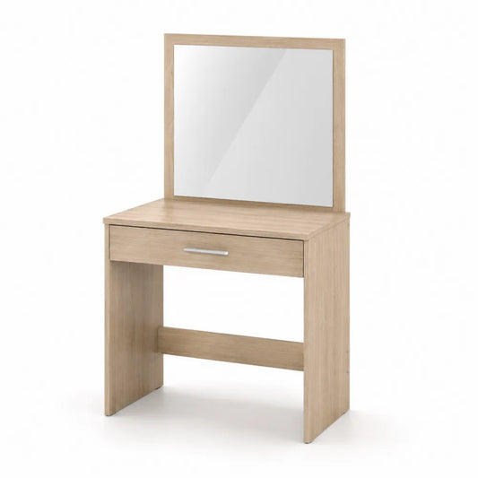 Schminktisch aus Holz mit Spiegel